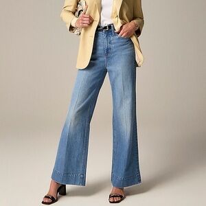 NWOT J. Crew High Rise Denim trouser in Chambray Blue wash